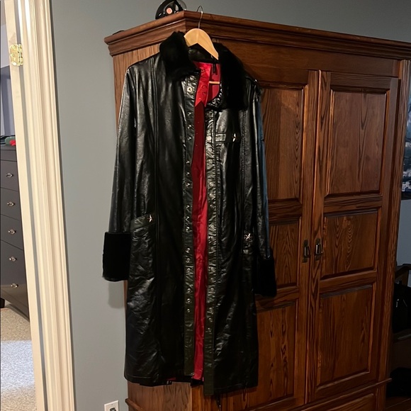 Vintage Lip Service Vice Hardcore Division Trench Coat - Picture 7 of 7